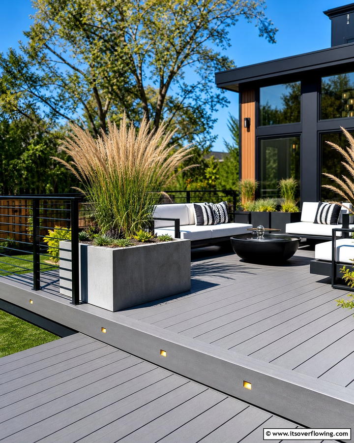 Modern Floating Deck - 30 Floating Deck Ideas for Modern Backyard Designs