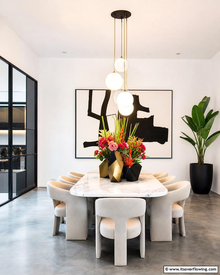 Modern Geometric Vase - 21 Flower Centerpiece Ideas for Elegant Tablescapes