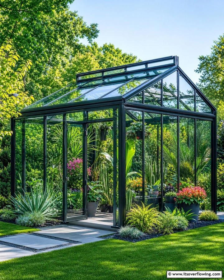 Modern Glasshouse Design - 21 Greenhouse Ideas to Nurture Plants Year-Round
