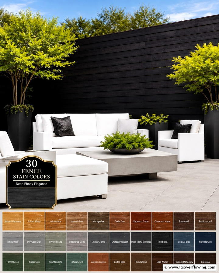 Modern Graphite Finish - 30 Fence Stain Colors to Enhance Wood’s Natural Look