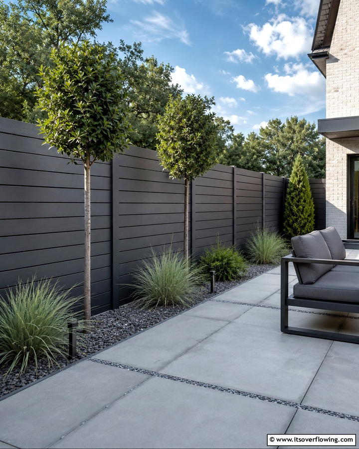 Modern Grey - 30 Best Fence Paint Colors for Outdoor Style