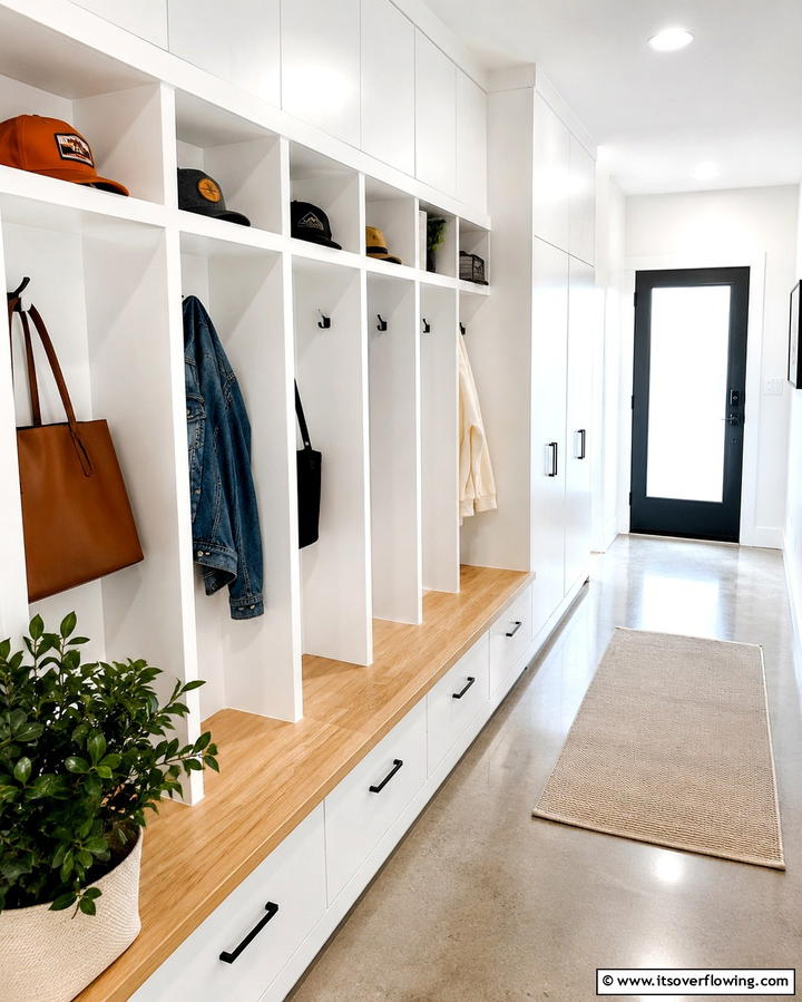 Modern Hat Cubby - 30 Smart Hat Storage Ideas to Declutter Your Home