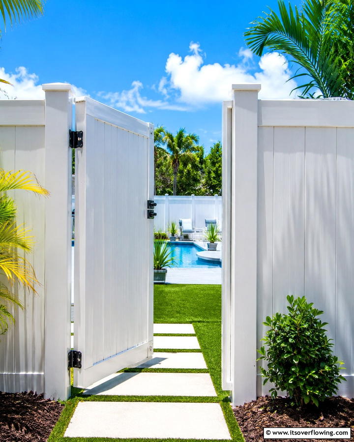 Modern Horizontal Slat Gate - 25 Fence Gate Ideas for Stylish and Secure Yards