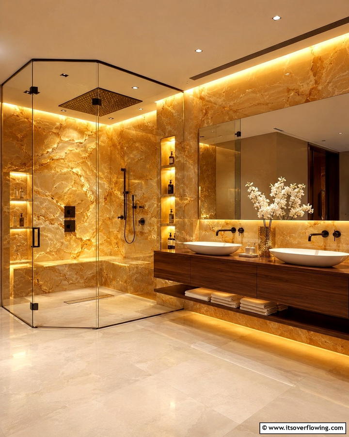 Modern Luxury Corner Shower - 30 Space-Efficient Corner Shower Ideas for Modern Bathrooms