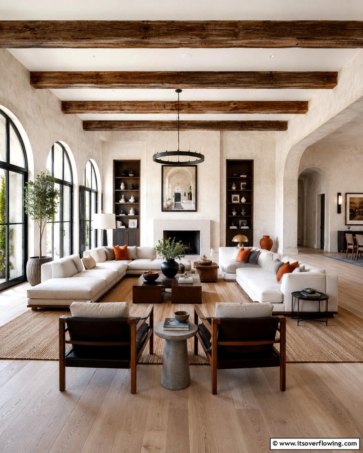 Modern Mediterranean Fusion - 30 Mediterranean Living Room Ideas- Warm & Inviting Spaces