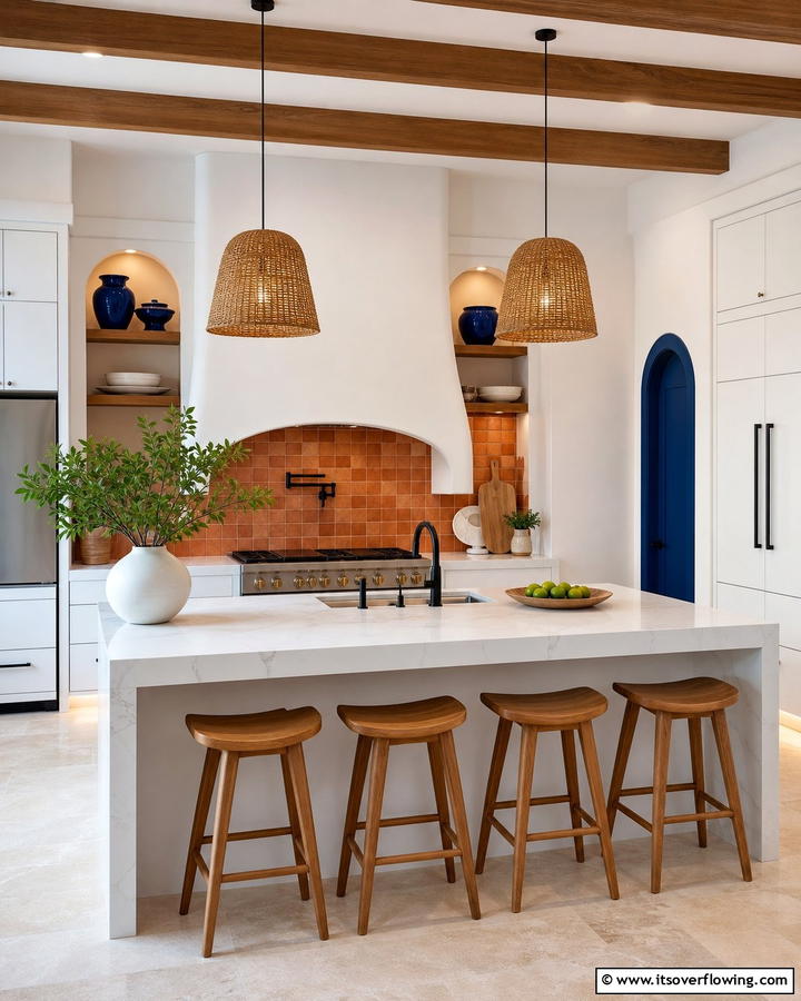 Modern Mediterranean Fusion - 21 Mediterranean Kitchen Ideas for Warm & Inviting Vibes