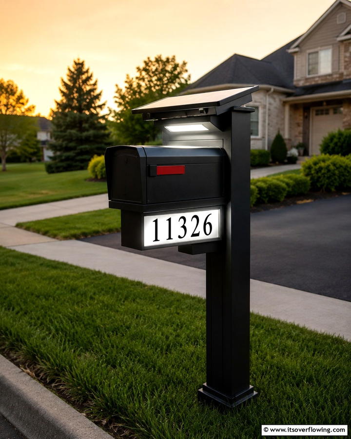 Modern Metal Mailbox Post - 25 Unique Mailbox Post Ideas to Boost Curb Appeal