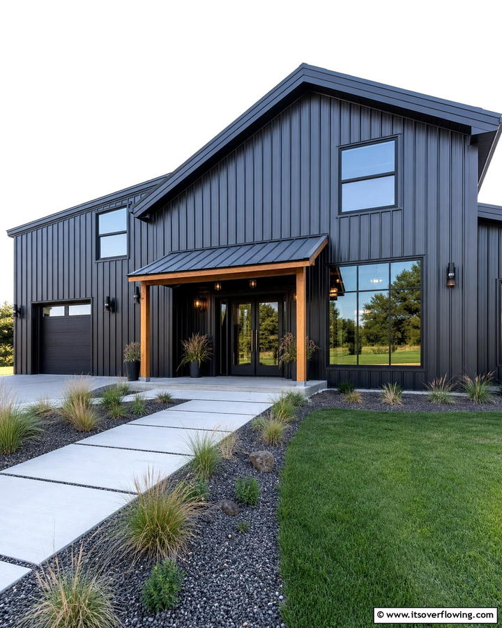 Modern Metal Siding - 20 Barndominium Exterior Ideas for Curb Appeal