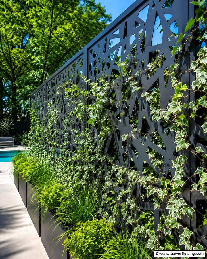 Modern Metal Trellis - 25 Trellis Ideas to Enhance Your Garden Aesthetics