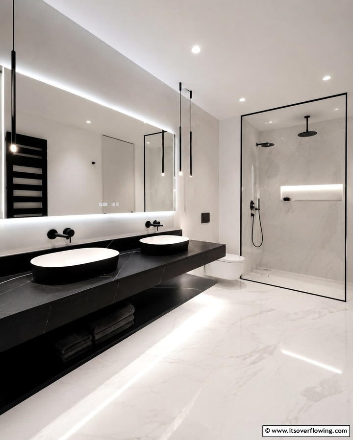 Modern Minimalism - 30 Bathroom Pendant Lighting Ideas for Modern Illumination