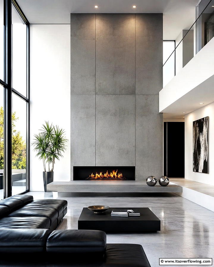 Modern Minimalist Aesthetic - 25 Rooms With Fireplaces and Vaulted Ceilings