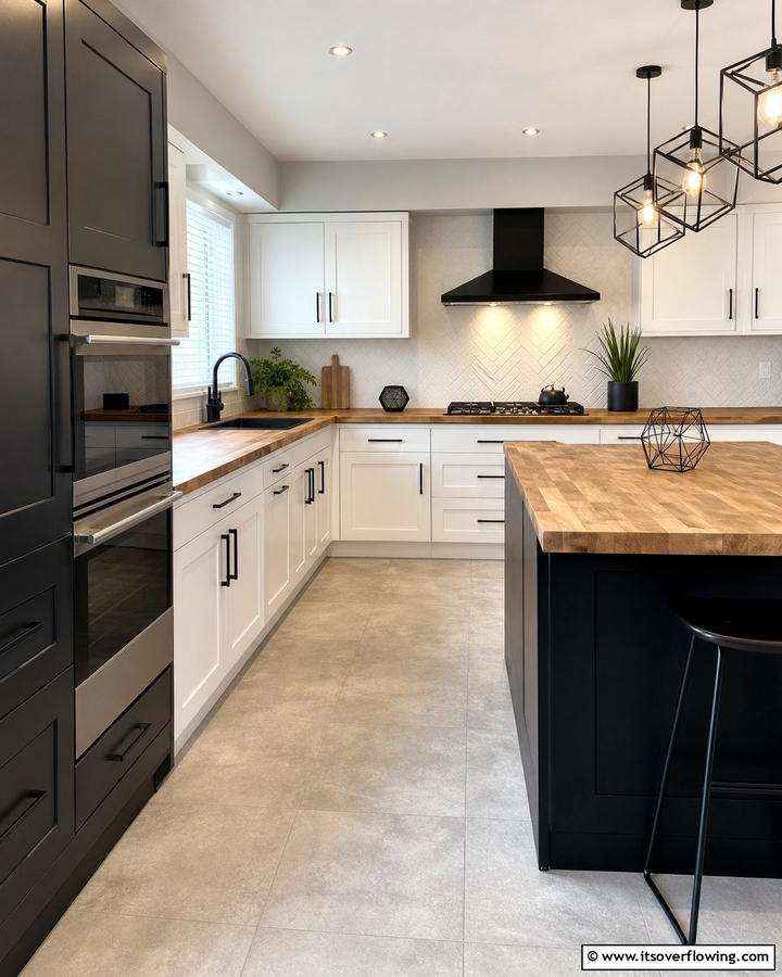 Modern Minimalist Appeal - 20 Kitchens with Butcher Block Countertops Ideas