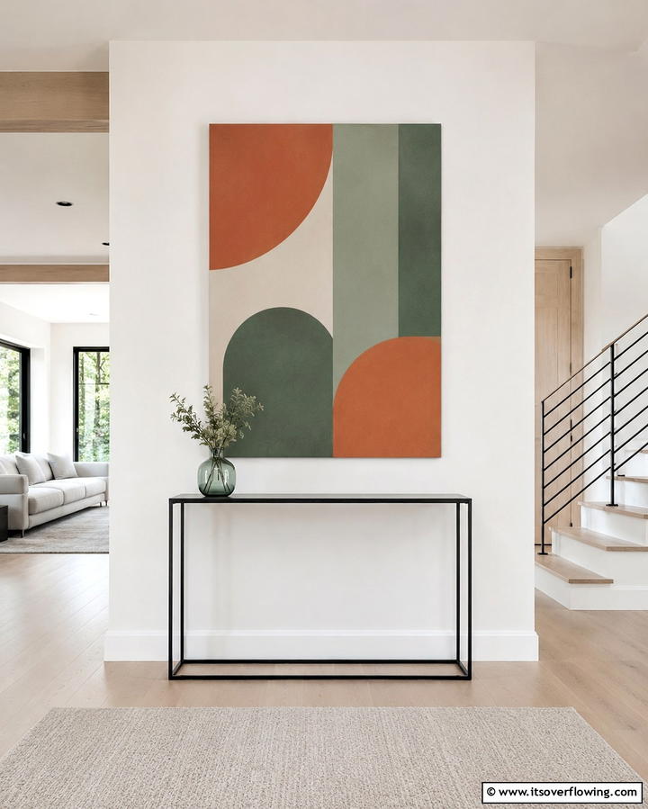 Modern Minimalist Art - 30 Entryway Wall Ideas for First Impressions and Functional Storage