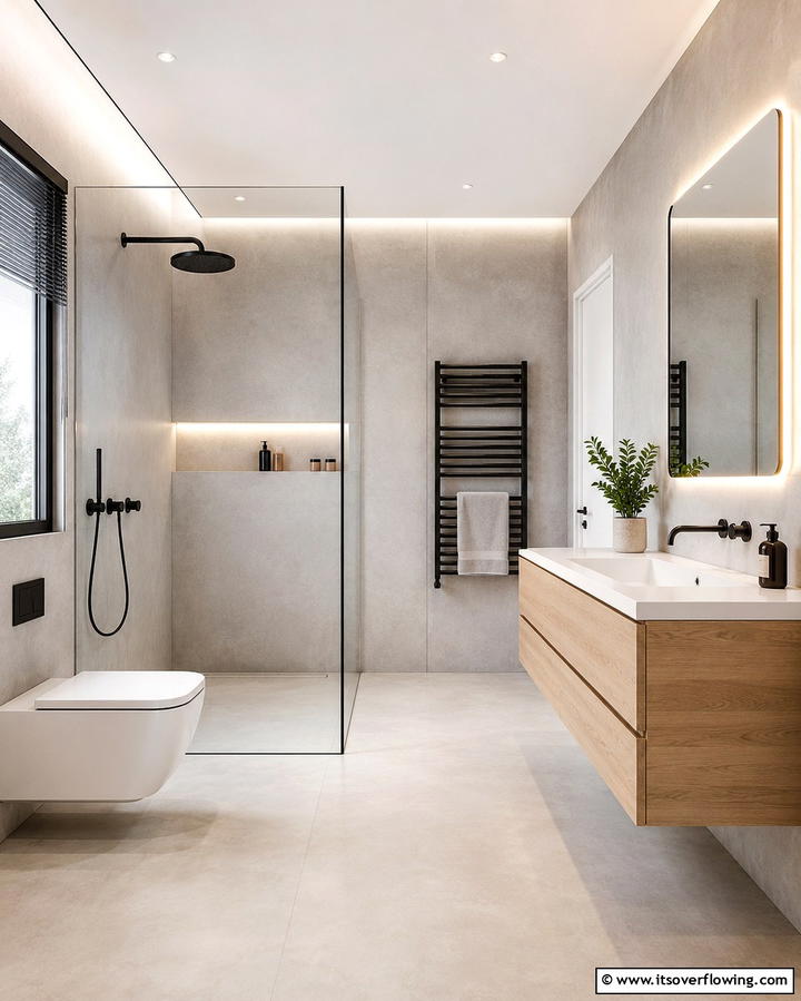 Modern Minimalist Bathroom - 30 Stylish Bathroom Decor Ideas for a Spa-Like Retreat