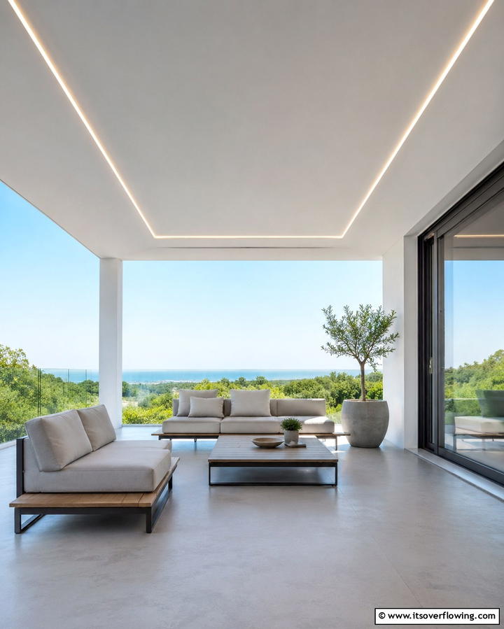 Modern Minimalist Ceiling - 30 Porch Ceiling Ideas to Refresh Your Outdoor Entryway