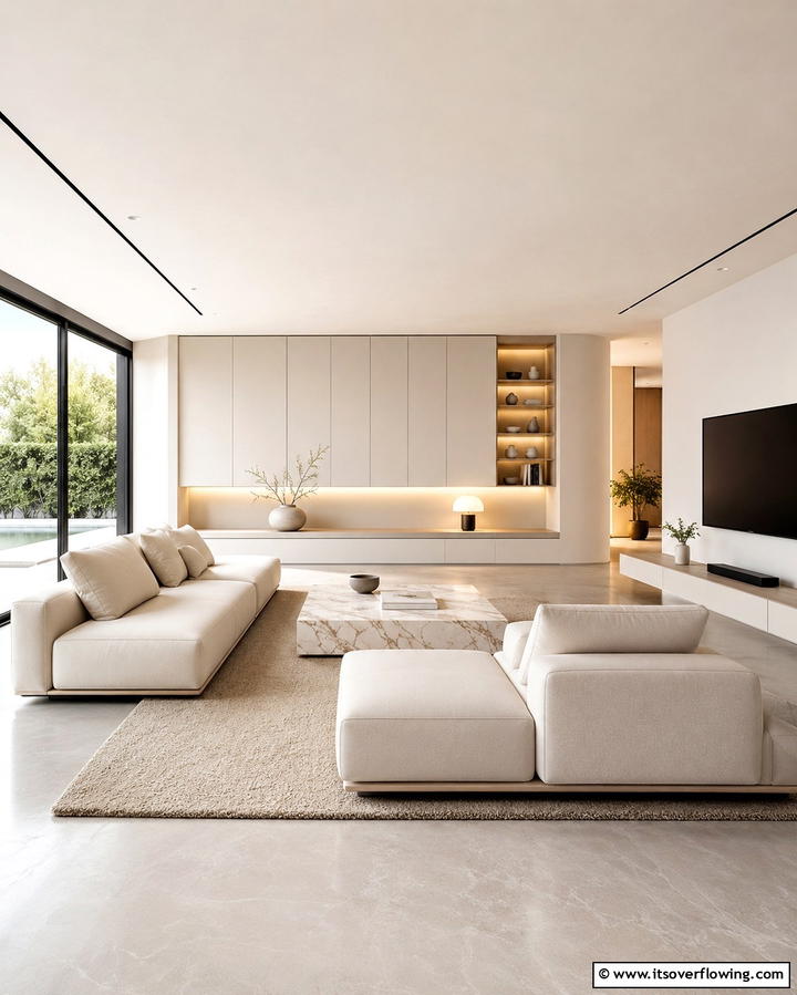 Modern Minimalist Chic - 30 Pinterest Living Room Decor Ideas for 2024 Trends