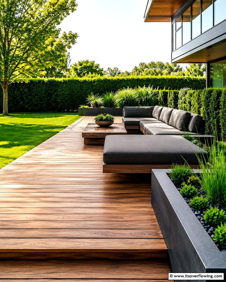 Modern Minimalist Decks - 25 Wood Deck Ideas for Outdoor Living Spaces