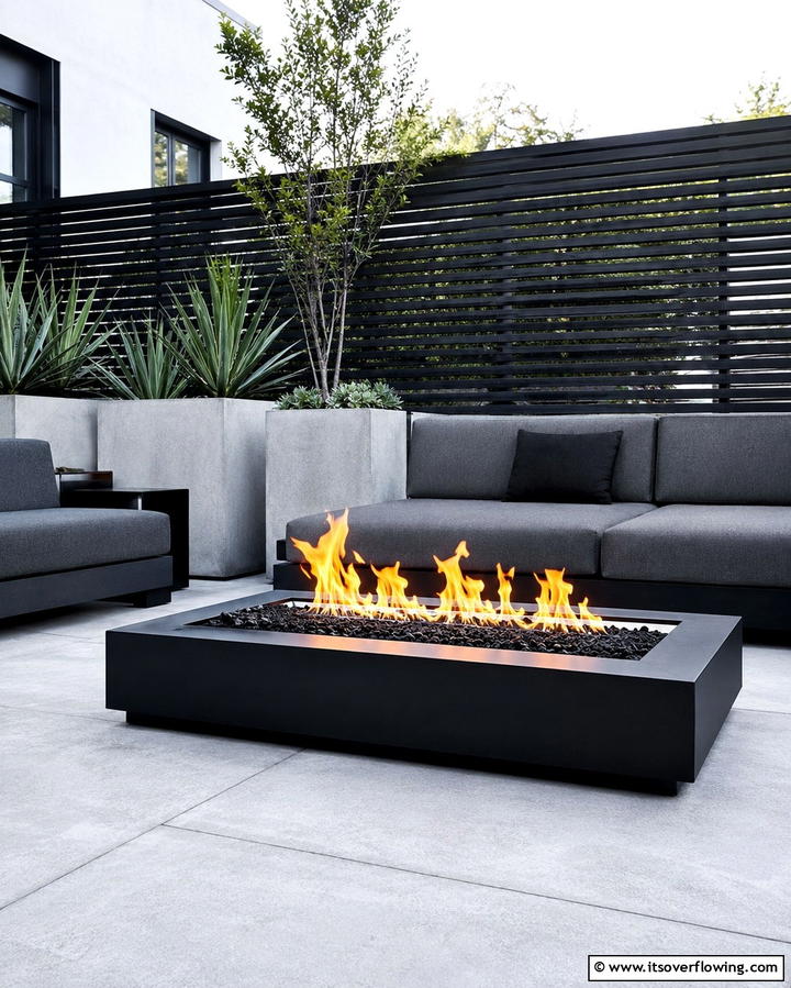 Modern Minimalist Design - 25 Wood Burning Fire Pit Ideas for Cozy Nights