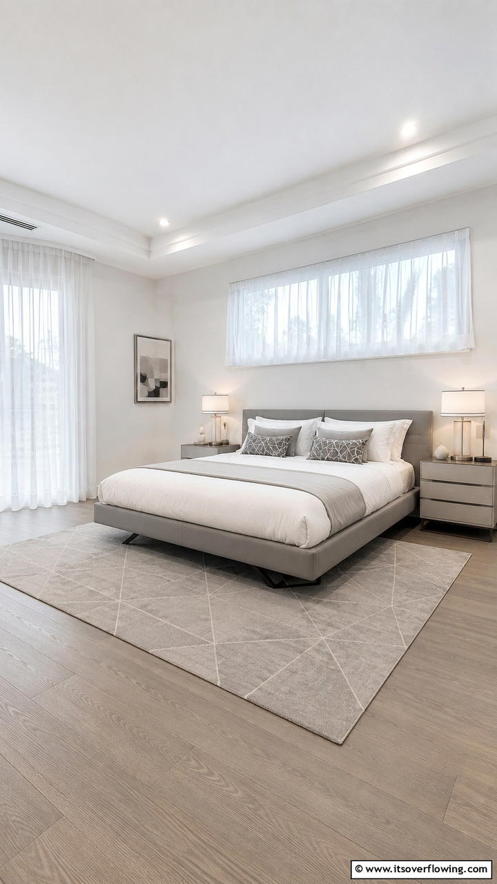 Modern Minimalist Design - 30 Bedroom Rug Ideas to Anchor and Elevate Your Decor