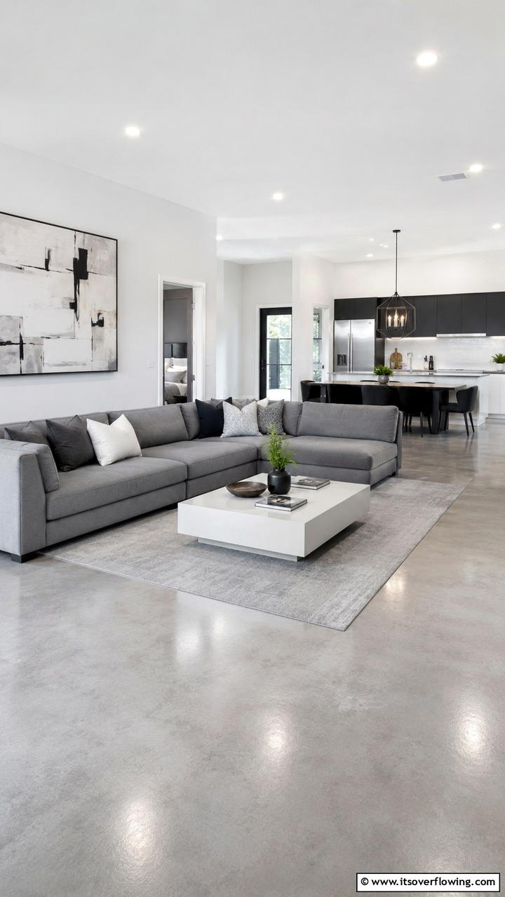 Modern Minimalist Design - 30 Grey and Cream Living Room Ideas- Neutral Elegance