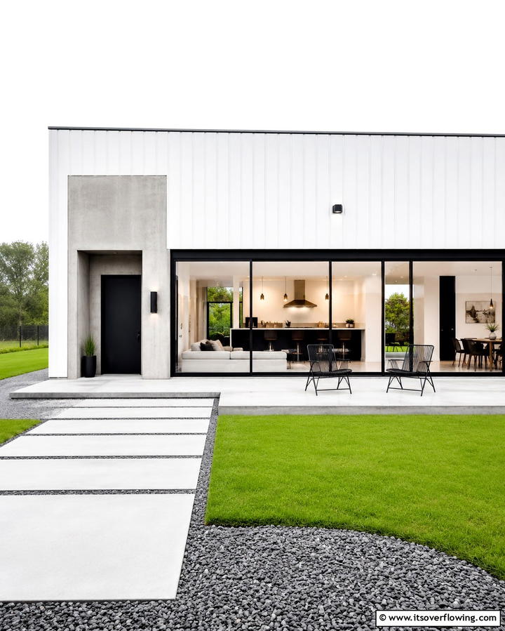 Modern Minimalist Design - 30 Pole Barn & Barndominium Exterior Designs for Rustic Charm