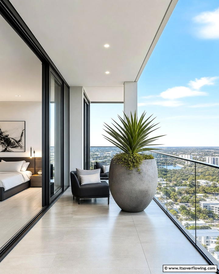 Modern Minimalist Design - 25 Inspiring Bedroom Balcony Ideas for Your Home