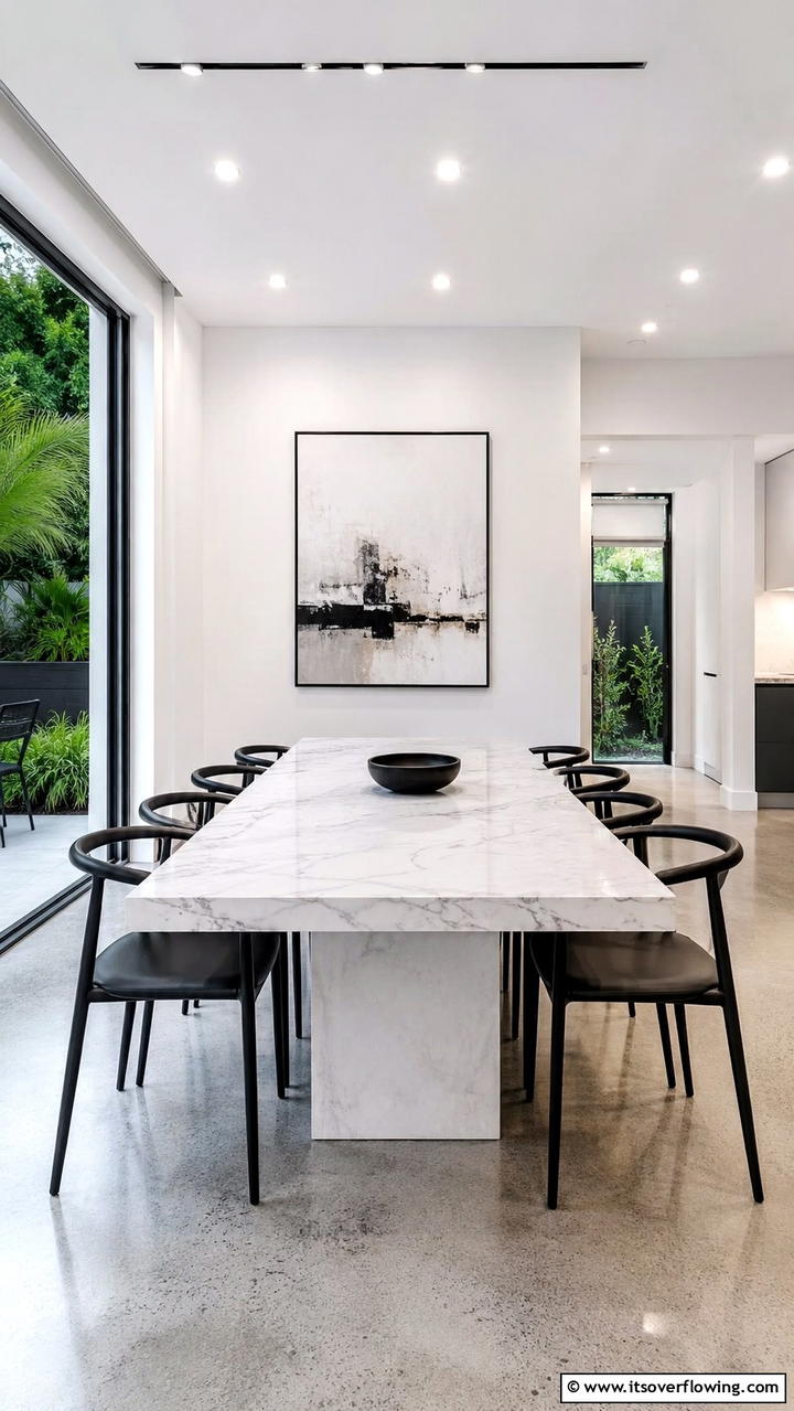Modern Minimalist Dining - 30 Dining Room Ideas for Memorable Gatherings
