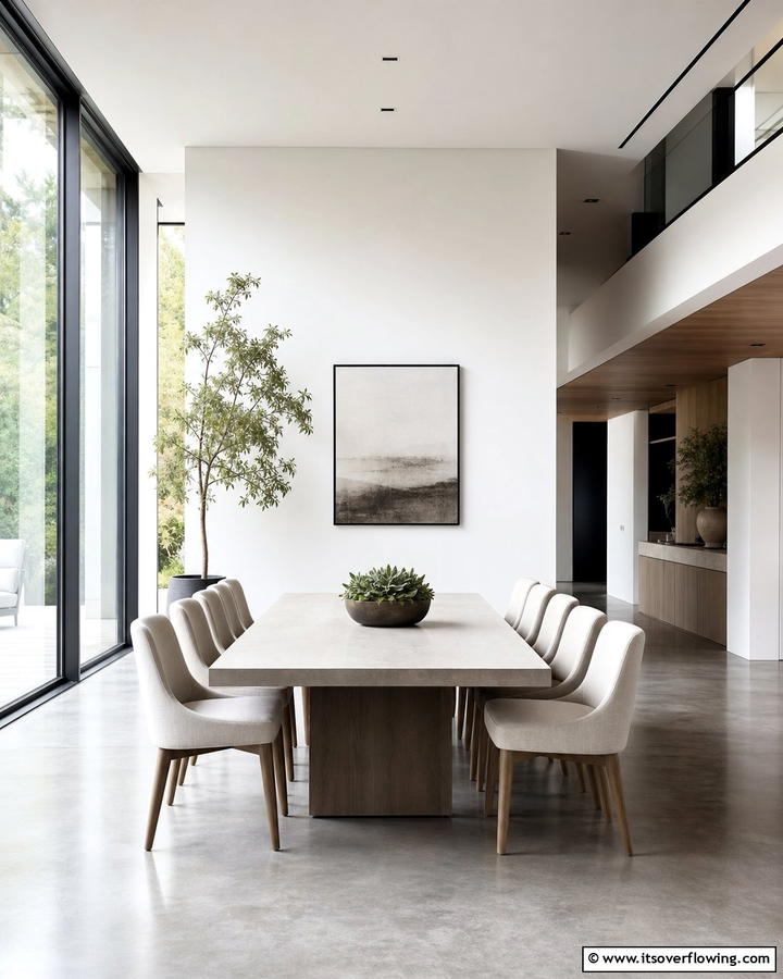 Modern Minimalist Dining Room - 21 Dining Room Design Ideas for Elegant Gatherings