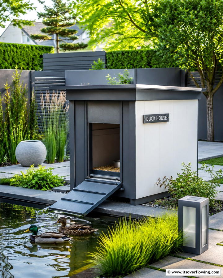 Modern Minimalist Duck House - 25 Duck House Ideas for Your Backyard