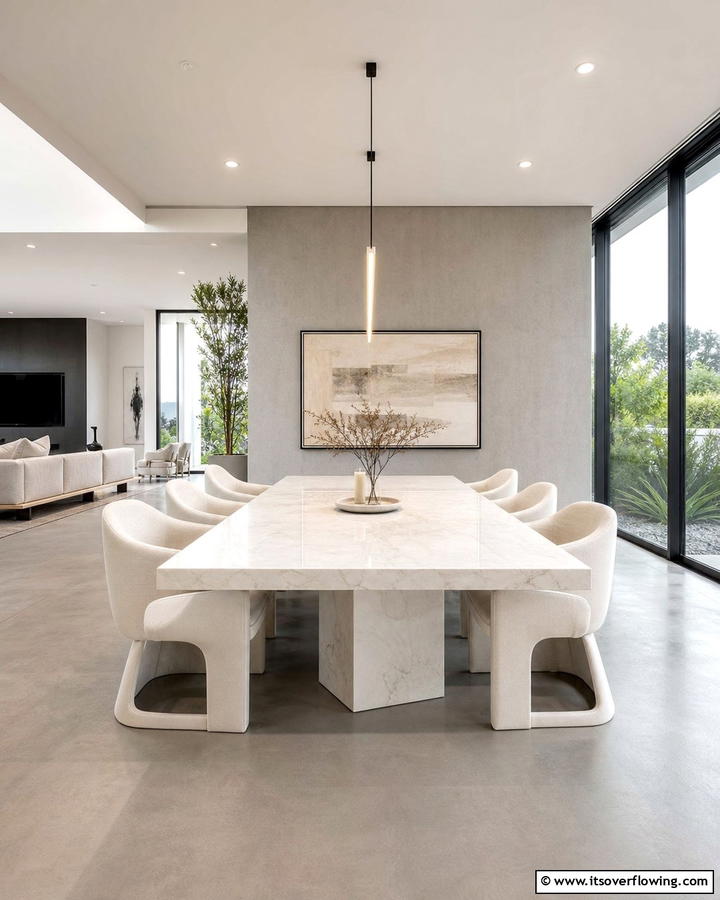 Modern Minimalist Elegance - 21 Luxury Dining Room Ideas for Elegant Entertaining