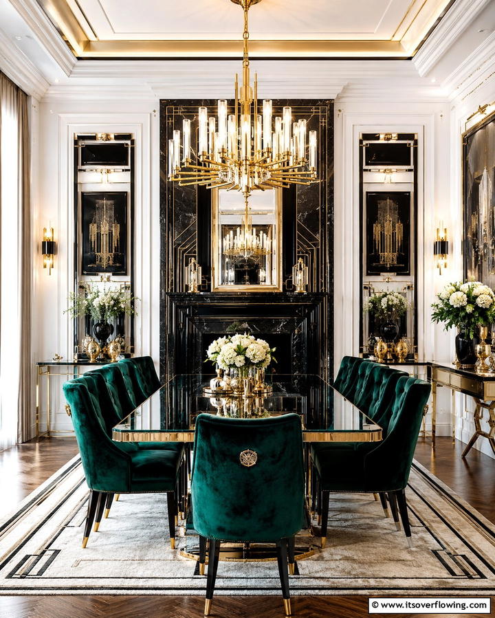 Modern Minimalist Elegance - 30 Cozy Dining Room Fireplace Design Ideas & Tips