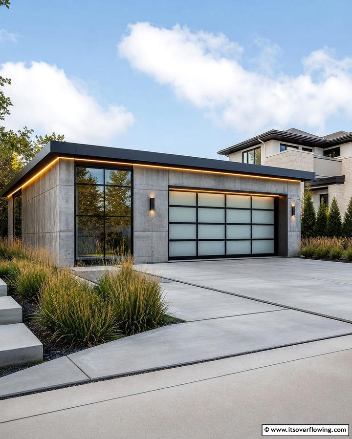 Modern Minimalist Garage - 25 Detached Garage Ideas for Extra Storage and Style
