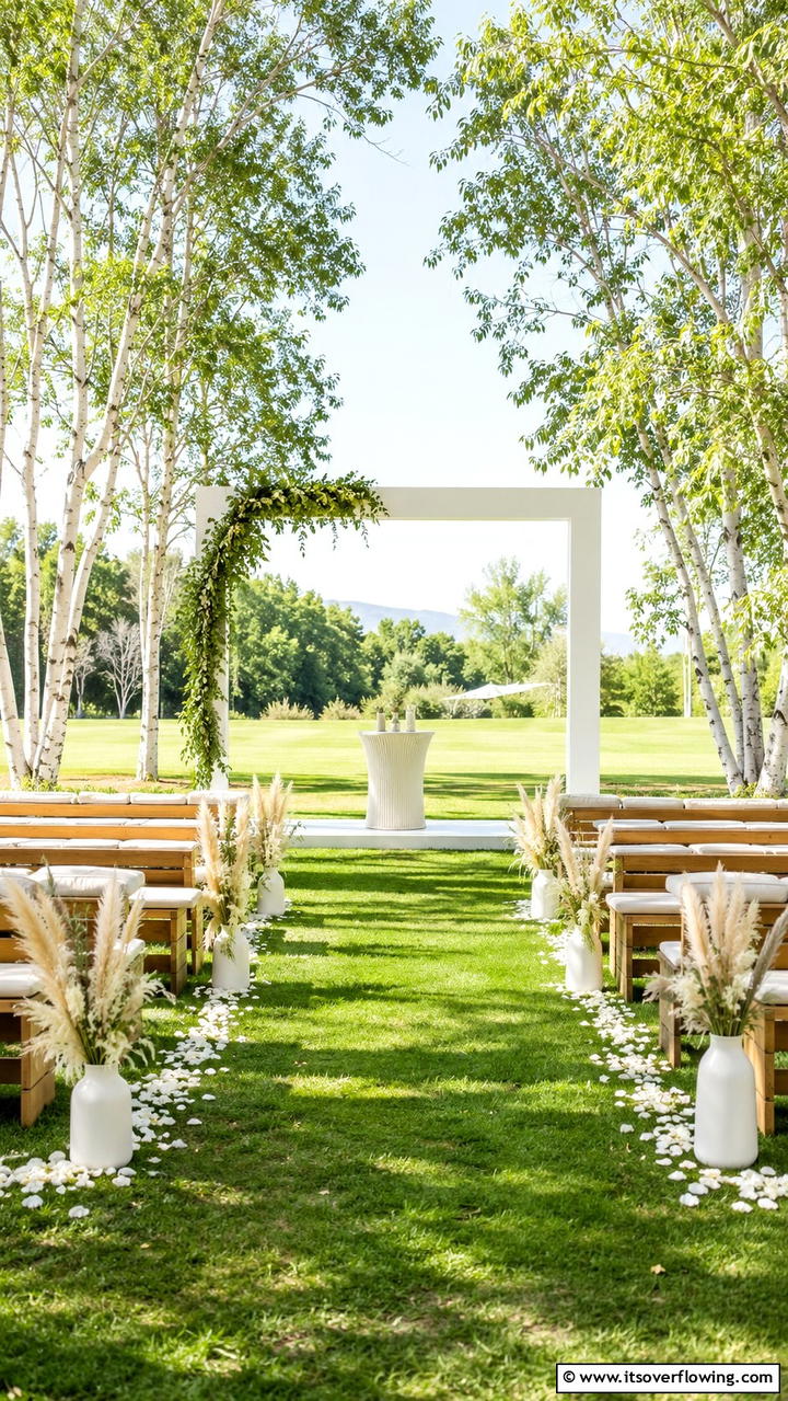 Modern Minimalist Garden Wedding - 30 Garden Wedding Ideas- Enchanting Outdoor Celebration Themes