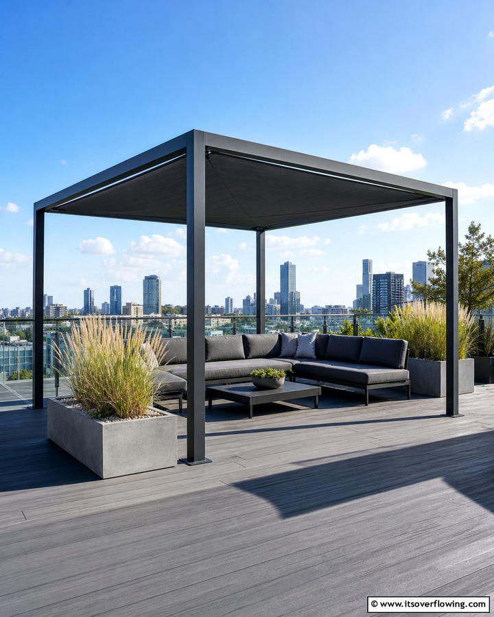 Modern Minimalist Gazebo Design - 25 Gazebo on Deck Ideas for Outdoor Relaxation