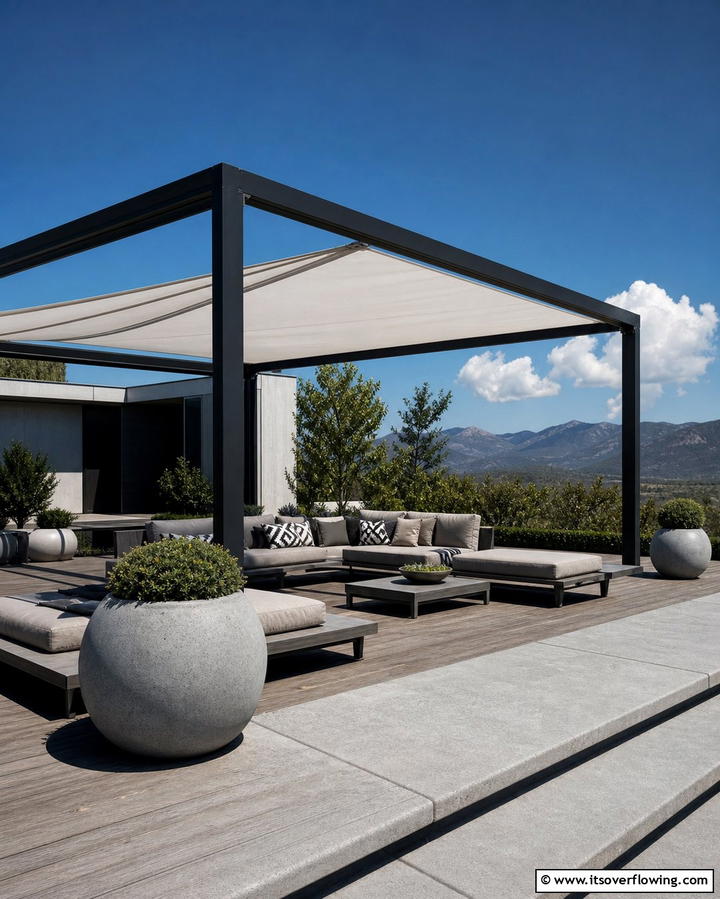 Modern Minimalist Gazebo - 25 Gazebo on Deck Ideas for Outdoor Relaxation