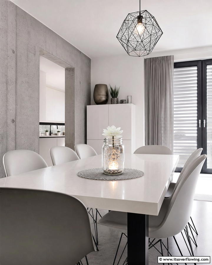 Modern Minimalist Glow - 30 Charming Mason Jar Centerpiece Ideas for Every Season