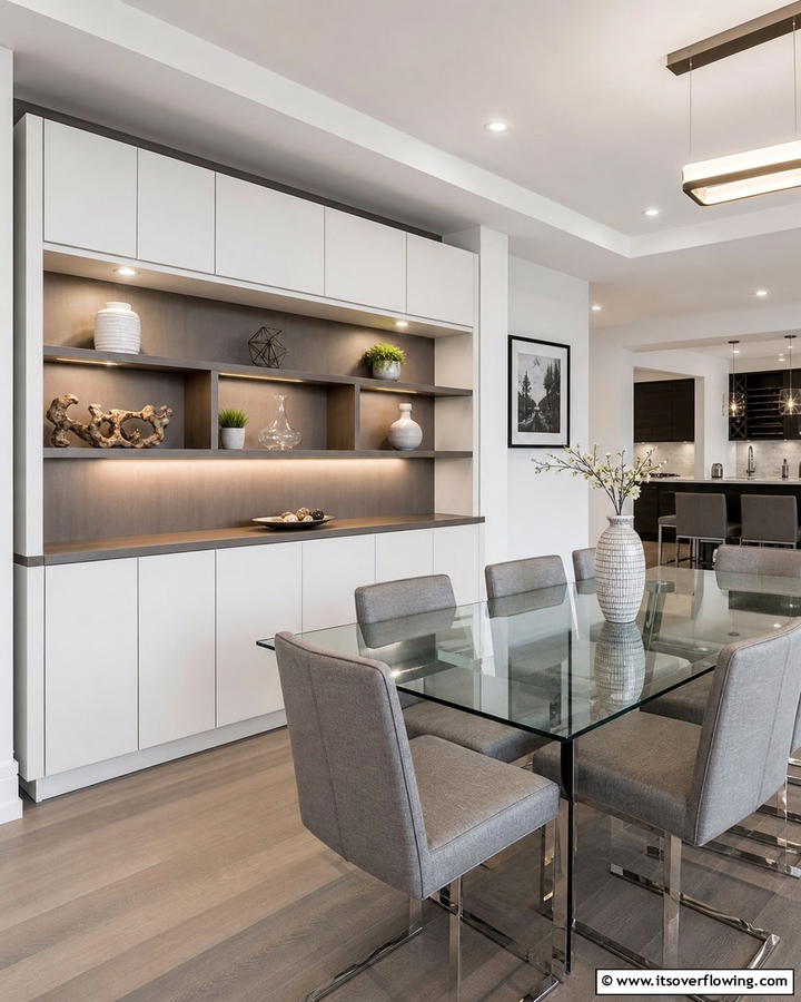 Modern Minimalist Hutch - 20 Dining Room Hutch Ideas for Storage and Style
