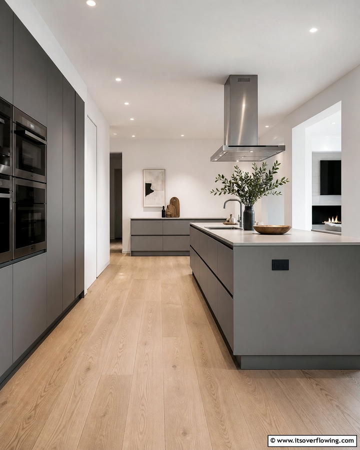 Modern Minimalist Kitchen Design - 25 Light Wood Floor Kitchen Ideas for a Bright Space