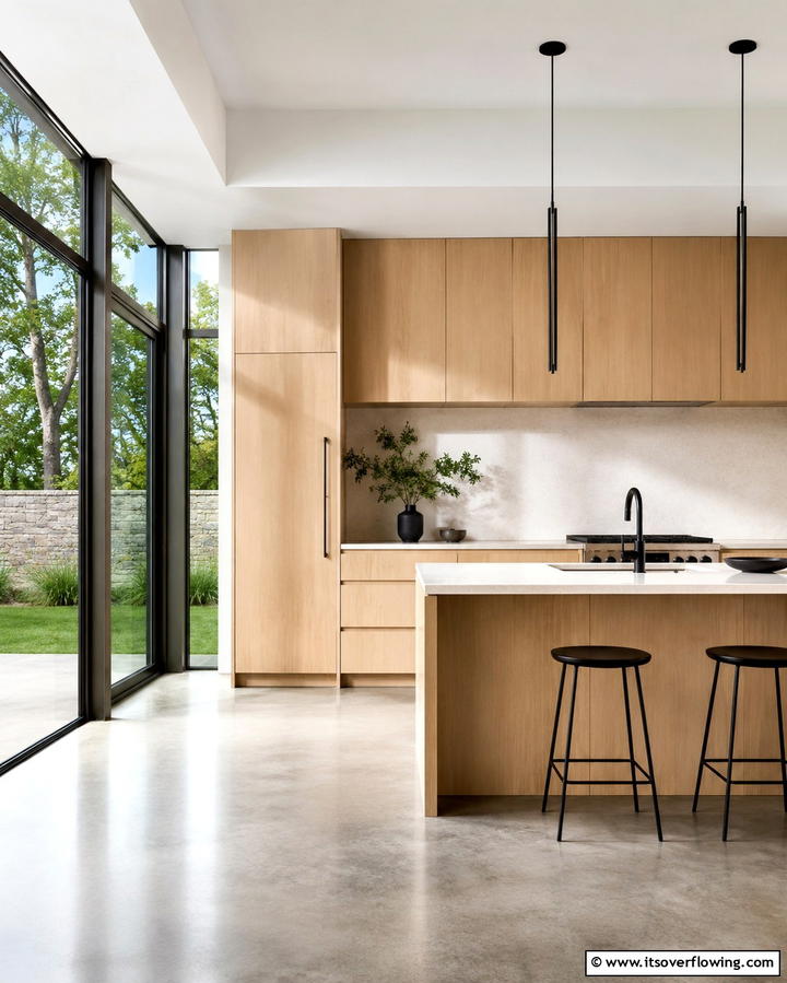 Modern Minimalist Maple Cabinets - 25 Maple Kitchen Cabinets Ideas for a Warm Look