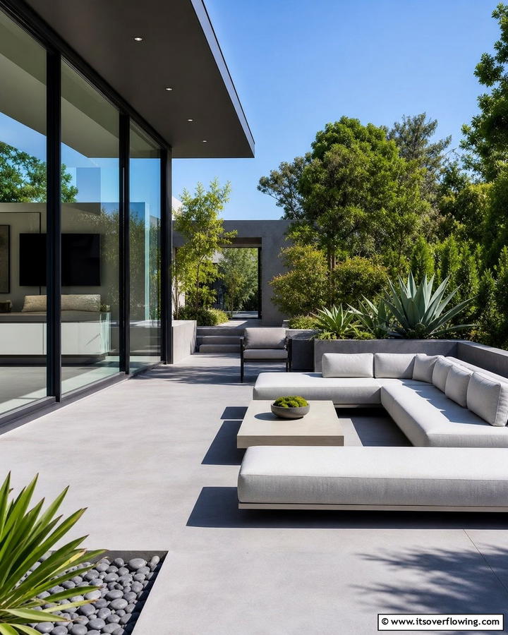 Modern Minimalist Patio - 21 Backyard Patio Ideas for Creating Your Perfect Outdoor Oasis