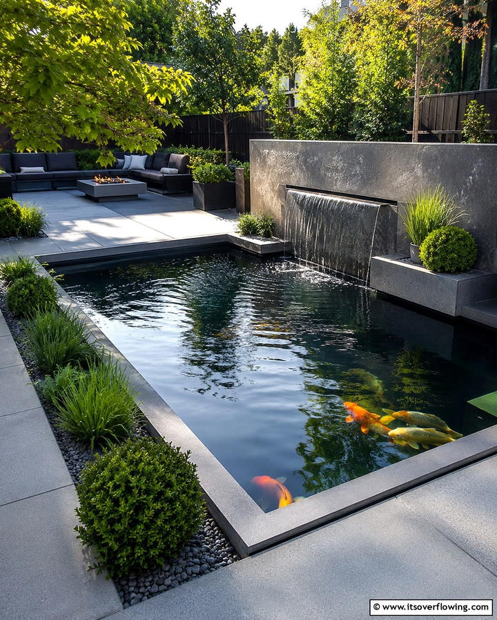 Modern Minimalist Pond - 30 Backyard Pond Ideas for Serene Water Features
