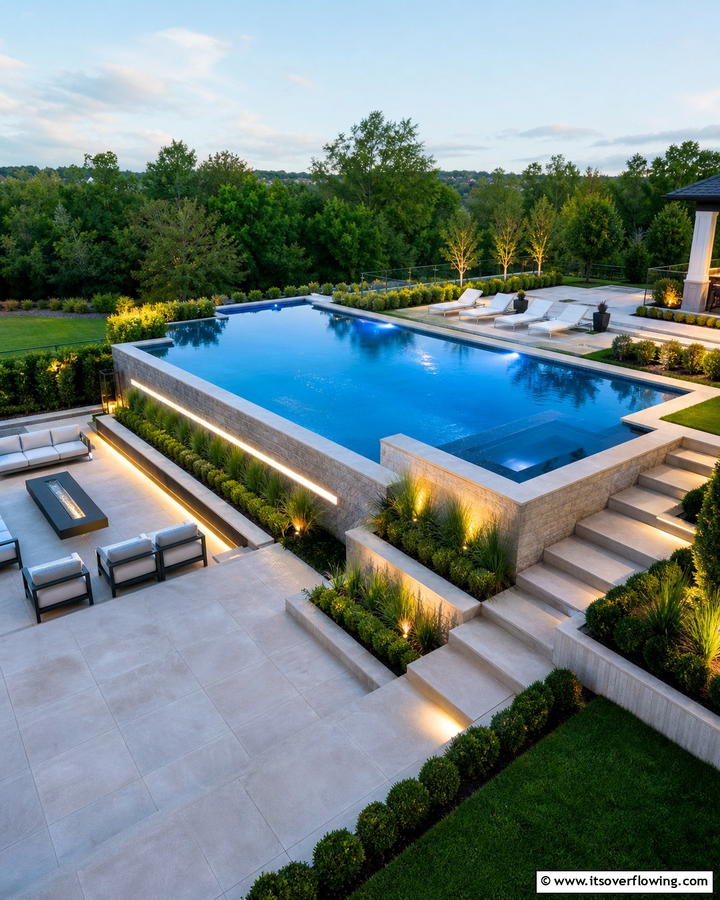 Modern Minimalist Pool Design - 17 Pool Landscaping Ideas for Tropical Backyard Escapes