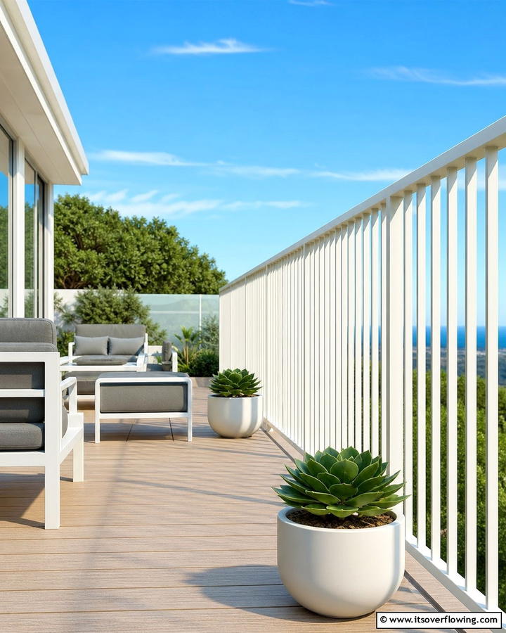 Modern Minimalist Railing - 21 Deck Railing Ideas for Style and Safety