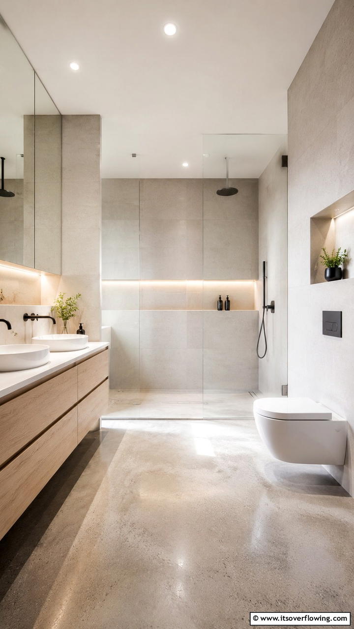Modern Minimalist Retreat - 30 Ensuite Bathroom Ideas for Luxurious Privacy