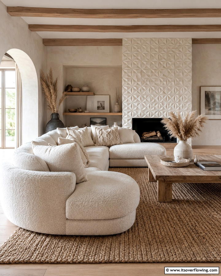 Modern Minimalist Setup - 25 Living Room Ideas With Sectionals and Fireplace
