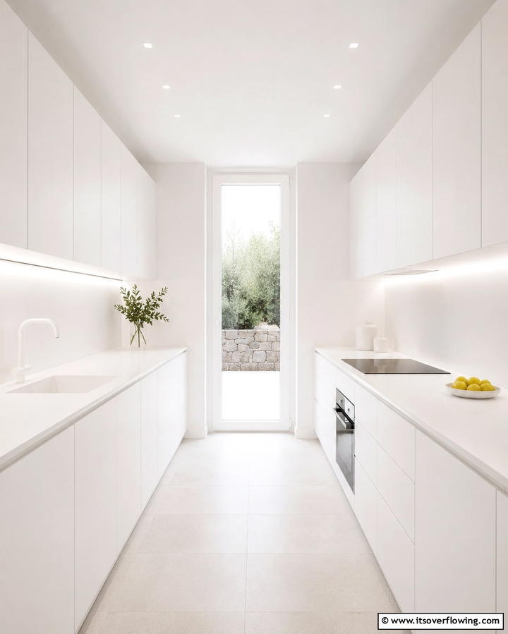 Modern Minimalist Style - 30 Galley Kitchen Ideas for Efficient and Stylish Layouts