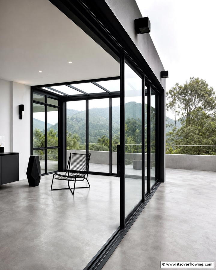 Modern Minimalist Sunroom and Deck - 25 Sunroom and Deck Combo Ideas for Seamless Indoor-Outdoor Living