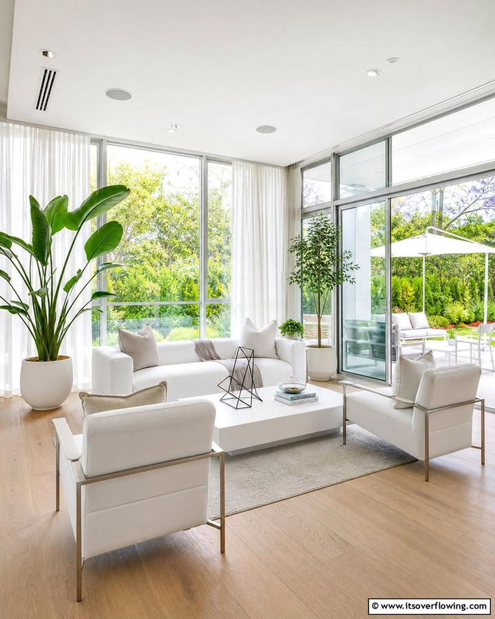 Modern Minimalist Sunroom - 21 Bright Sunroom Ideas to Enjoy Natural Light Year-Round