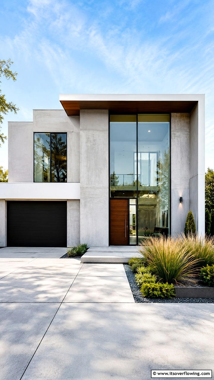 Modern Minimalist Trim - 30 Exterior Window Trim Ideas to Enhance Curb Appeal