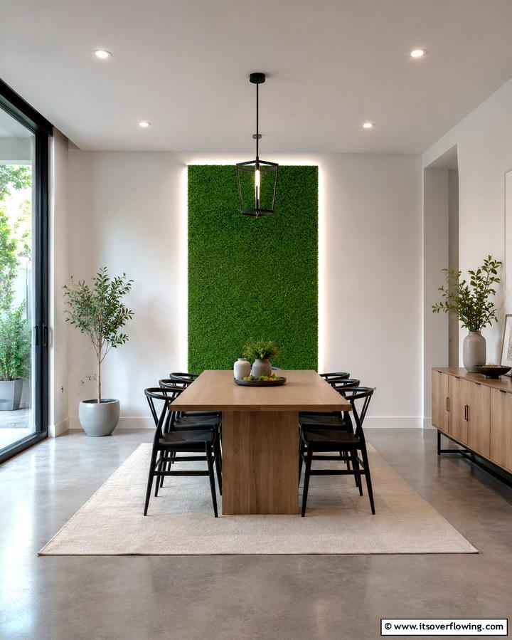 Modern Minimalist Turf Accent - 30 Artificial Grass Wall Design Ideas for Urban Oasis